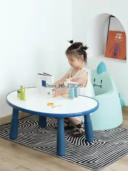 Детский стол для обучения, детский игровой стол с регулируемым подъемом, детский обеденный стол и стул, письменный стол, игрушечный столик с арахисом