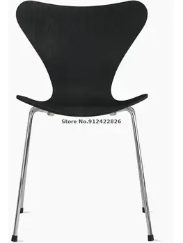 Муравьиный стул в скандинавском простом современном стиле ins, обеденный стул с ножкой из нержавеющей стали, дизайнерский офисный книжный стул