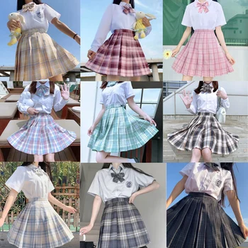 Lemon cedar girl heart ортодоксальный китайский бренд jk униформа в клетку для японских девушек плиссированная юбка