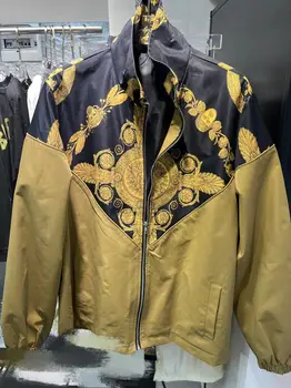 Модные мужские пальто и куртки yu013 2023 Взлетно-посадочная полоса Роскошная мужская одежда в стиле вечеринок европейского дизайна
