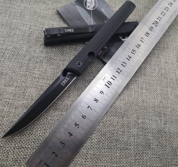Карманный нож CEO Черный нож из стали 8Cr13 для выживания в кемпинге с нейлоновой ручкой, усиленной стеклом, легкие инструменты