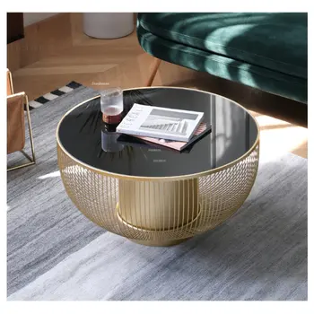 Журнальные столики в современной минималистичной маленькой квартире, Дизайнерская мебель для гостиной, Европейский столик для отдыха, журнальный столик из тыквы