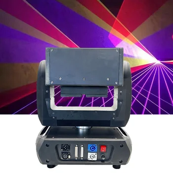 15 Вт движущийся головной светильник в помещении RGB 3в1 с разноцветной яркостью, стробоскопический лазерный свет для дискотеки