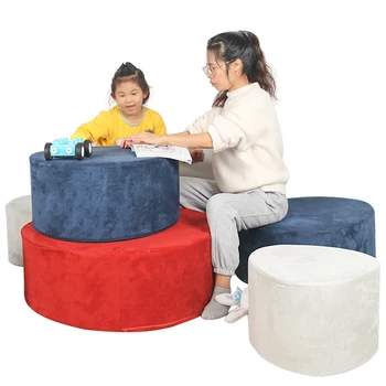 Современный минималистичный многофункциональный диван свободной комбинации овальной формы, сиденье для журнального столика, модульный детский диван для игр