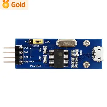 PL2303 Модуль USB к UART Модуль последовательной связи 3,3 В-5 В 3LED адаптер USB к последовательному интерфейсу Плата USB к TTL