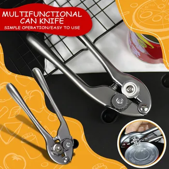 Can Opener White Alloy Plated Multifunctional Can Knife Safety Bottle Opener для кухни полезные вещи посуда для кухни