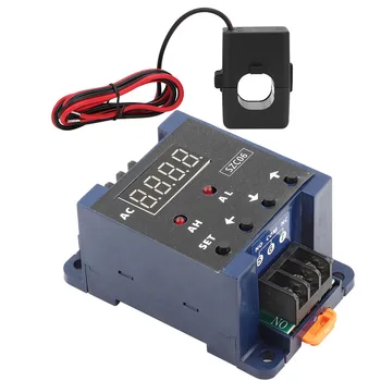 Цифровой амперметр 0,3-50А, измеритель переменного тока, контроль тока сигнализации верхнего нижнего предела для автоматического управления распределительной системой