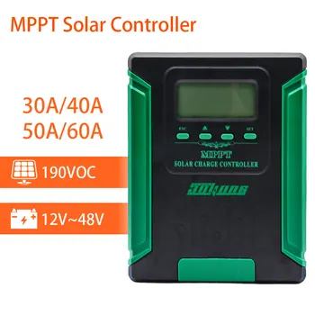 MPPT Контроллер заряда солнечной батареи 12V 24V 36V 48V Автоматический переключатель Регулятора солнечной панели для зарядного устройства литиевой батареи