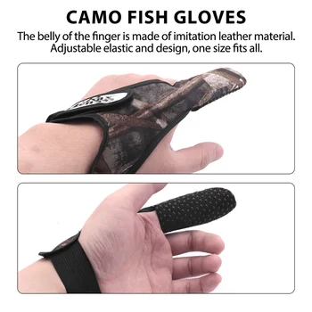 Литейная перчатка для защиты пальцев от срыва, камуфляж для морской рыбалки нахлыстом.