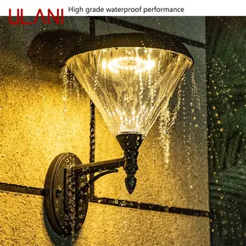 Уличный Солнечный настенный светильник ULANI LED Водонепроницаемый Современный Креативный светильник-бра для украшения крыльца дома