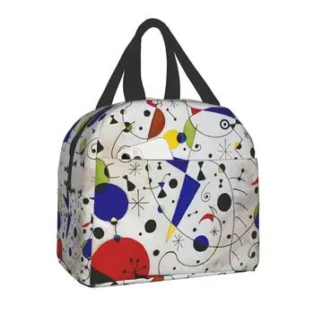 Джоан Миро, Абстрактное искусство животных, Изолированная сумка для ланча, Сменный холодильник, Термос для ланча для женщин, детей, школы, работы, пикника