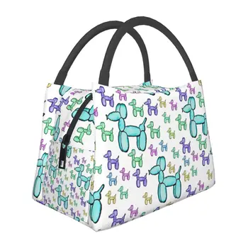Красочная сумка для ланча с воздушными шарами, художественная печать, Винтажная коробка для ланча, Офисные портативные сумки-тоут, водонепроницаемая дизайнерская сумка-холодильник