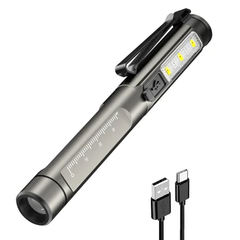 Портативная ручка для неотложной медицинской помощи, фонарик для осмотра первой помощи, USB Перезаряжаемый рабочий фонарь для диагностики врача и медсестры