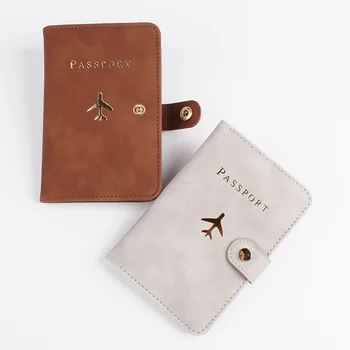Кожаный чехол для паспорта, водонепроницаемый дорожный кошелек для кредитных карт, симпатичная книжка для паспорта для женщин/ мужчин, обложка для паспорта