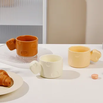 Новая креативная кружка в стиле творога Instagram, Тренд индивидуальности, Кофейные кружки, Чашка для молока для завтрака, Керамика для мужчин и женщин, вода для питья