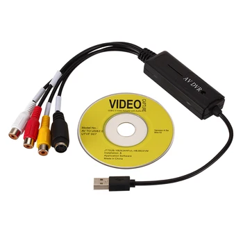 Карта Видеозахвата USB 2.0 Конвертер USB в RCA Адаптер для DV/Hi8/VHS TV DVD