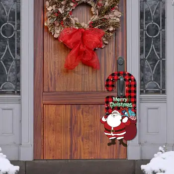 Праздничный Домашний Декор Праздничные Бумажные Дверные Подвески 6 Экологически чистых Рождественских Украшений со Снеговиком и Лосем Merry для Дома на Праздники