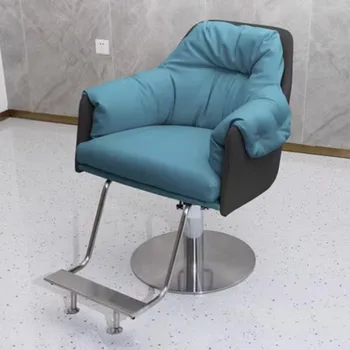 Вращающиеся Косметические Парикмахерские кресла для наращивания ресниц, вращающийся Маникюр, простая татуировка, парикмахерские кресла на колесиках, мебель для салона Cadeira Barbeiro YQ50BC