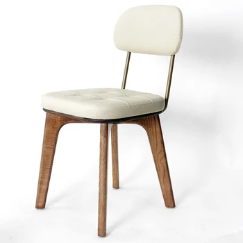 Современные деревянные стулья, Роскошные дизайнерские стулья, Металлические Удобные Вечерние Эргономичные Предметы интерьера для гостиной WJ30XP