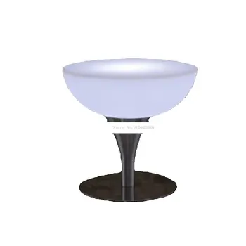 Барный стол со светодиодной подсветкой, простой круглый столик с высокой ножкой, креативный коктейль-барный стол для ночного клуба, кофейня, Креативная мебель для освещения