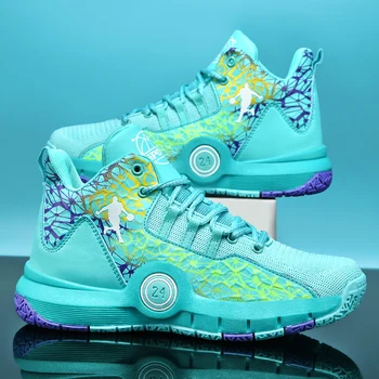 2023 Летняя Брендовая Детская Баскетбольная обувь Для мальчиков, Сетчатая Дышащая Баскетбольная обувь Для девочек, Нескользящая Детская обувь На Толстой подошве