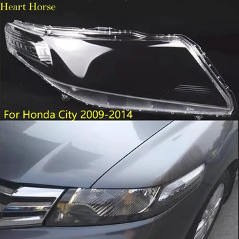 Объектив автомобильной фары для Honda City 2009 2010 2011 2012 2013 2014 Замена автомобиля, крышка корпуса, прозрачный абажур