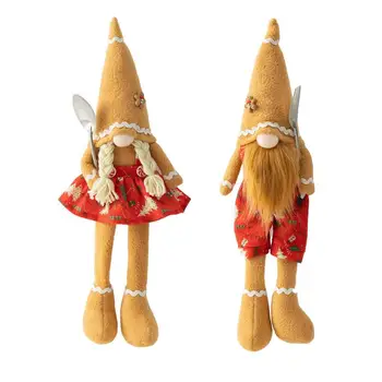 Рождественский Безликий Гномик, милая кукла-мини-эльф, подвеска на длинных ножках, Песочная основа, Рождественские Гномы, Рождественская подвеска для украшения дома