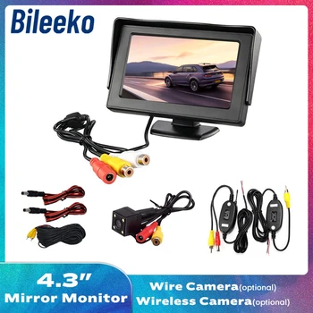 Bileeko Автомобильный стайлинг с 4,3-дюймовым TFT-ЖК-экраном, автомобильный монитор с Wi-Fi, Камера заднего вида, автомобильный ТВ-дисплей