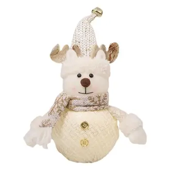 Мини-рождественский декор в виде снеговика со светящимися украшениями в виде чучела снеговика, креативный подарок для детей на Рождество в спальню, детскую, гостиную