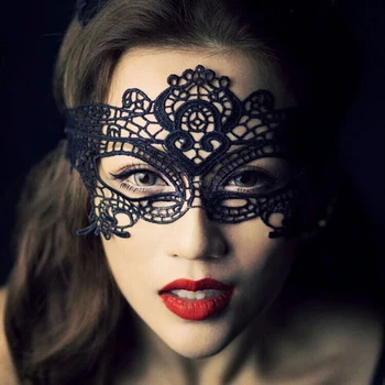 Женская сексуальная кружевная маска для глаз на Хэллоуин, Маскарадные маски на Хэллоуин, Венецианские костюмы, Карнавальная маска для Anonymous Mardi