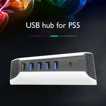 5-портовый USB-концентратор-разветвитель, удлинитель, высокоскоростной адаптер-конвертер для PlayStation 5