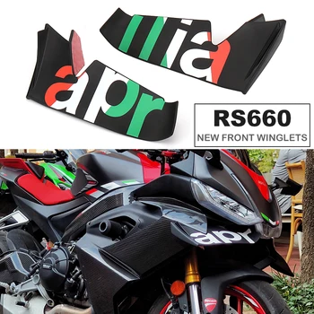 Аксессуары Для Мотоциклов APRILIA RS 660 RS660 rs660 С Логотипом ABS Передний Обтекатель Крылышки Аэродинамическая Защита Защитный Кожух