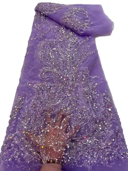 Европейская гофрированная трубка из бисера с тяжелыми блестками, сетчатое платье из бисера с пузырьками, модное вечернее платье для сцены моды