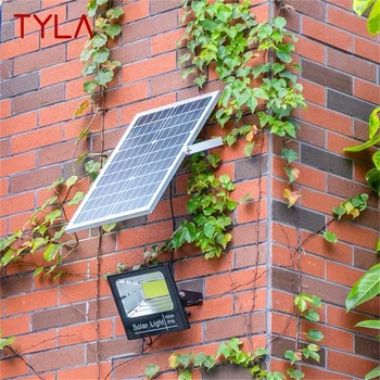 TYLA Солнечный свет 30 Вт 60 Вт 100 Вт 200 Вт Открытый Внутренний двор Водонепроницаемый настенный светильник IP65 со светодиодным пультом дистанционного управления