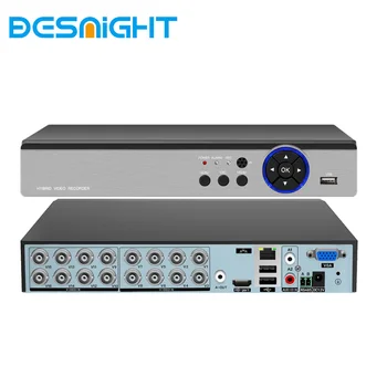 Видеорегистратор 6 в 1 16-канальный 5MP-N С Поддержкой AHD 5-Мегапиксельной IP-камеры с распознаванием лиц P2P H.265 Видеорегистратор видеонаблюдения 8-канальная система видеонаблюдения