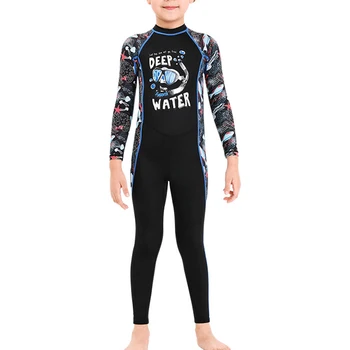 1/2 Детский гидрокостюм, быстросохнущая одежда для серфинга с длинными рукавами, детский гидрокостюм, Детская одежда для плавания, одежда для плавания, черный, для мальчиков M