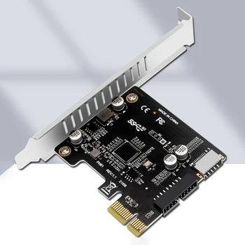 Компьютерная карта расширения PCI-E-USB 3.0 TYPE-E 19PIN PCI-E-USB 3.0 Hub Splitter Extender Card
