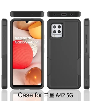 Для Samsung Galaxy A42 5G Чехол Для телефона Двухслойный Резиновый Матовый Чехол Защитный Противоударный Сверхпрочный Чехол Для Galaxy A42 5G Чехол