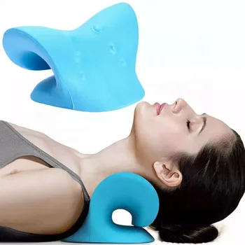 Растяжитель для шеи, Релаксант для шеи и плеч, устройство для вытяжения шейки матки для облегчения боли в ВНЧС, Массажная подушка для шеи