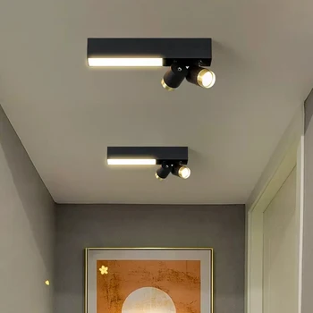 Современный светодиодный потолочный светильник, минималистичные Точечные светильники, Внутреннее освещение для спальни, кабинета, столовой, декора коридора, балкона, потолочных светильников