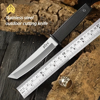 Наружный разделочный нож XTL из нержавеющей стали, острый прямой нож высокой твердости, встроенный нож для фруктов, нож для резки веревки