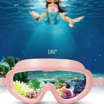 Плавательные очки с гальваническим силикагелем для взрослых, ласты для плавания высокой четкости, большая рамка для взрослых, для бассейна, большие поплавки для бассейна для взрослых