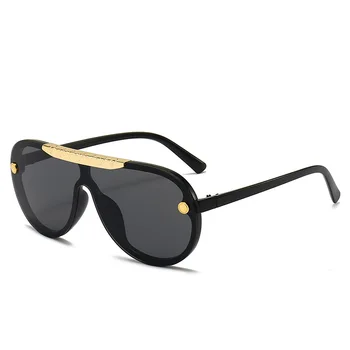 Женские нерегулярные солнцезащитные очки большого размера в стиле ретро, дизайнерские женские солнцезащитные очки в трендовых очках высшего качества UV400