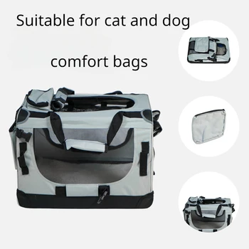 Прочная Оксфордская дорожная сумка для собак с толстой подкладкой, сумка для переноски домашних животных, бестселлер