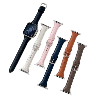 Мини Модный Кожаный Ремешок для Apple Watch S8 Urtal 49 мм Новое Поступление Из Натуральной Кожи Для Apple Watch SE 567 38 мм 45 мм Ремешок