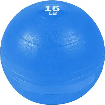 Slam Medicine Ball By (синий, 15 фунтов) Набор веса, взвешенные фунтовые гантели, тренажеры, набор гантелей, тренажеры, пары гантелей