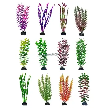 Аквариумное декоративное растение, искусственное водное растение, искусственная водная трава, водное растение, украшение травы для аквариума