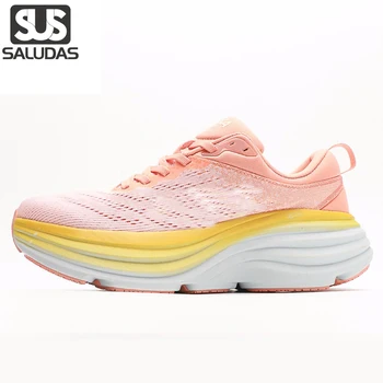 SALUDAS Bondi 8 Профессиональные кроссовки Кроссовки для бега Легкая Спортивная обувь с амортизацией Дизайнерские сетчатые теннисные туфли для улицы