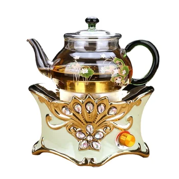 800 Млэлектрическая чайная плита Стеклянный чайник для приготовления отвара Термостойкий Чайник с автоматическим отключением Питания Кухонная Посуда Чайник для чая