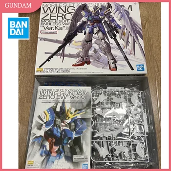 18cm Mg 1/100 Аниме Wing Gundam Zero Custom XXXG-00W0 Версия.Ka Сборочная модель Фигурки Коллекция Статуй Подарочные игрушки для детей